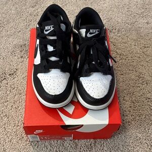 Nike Kids Black and White Panda Dunks